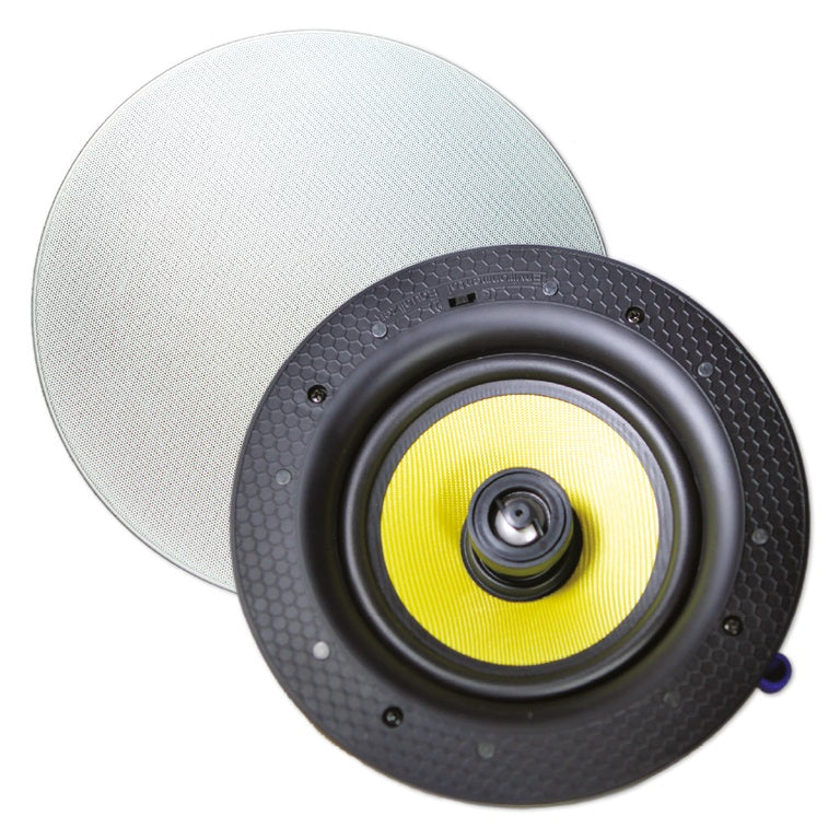 Stereo set with large ceiling speakers