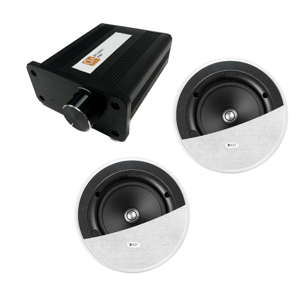 Stereo set with ceiling speakers KEF